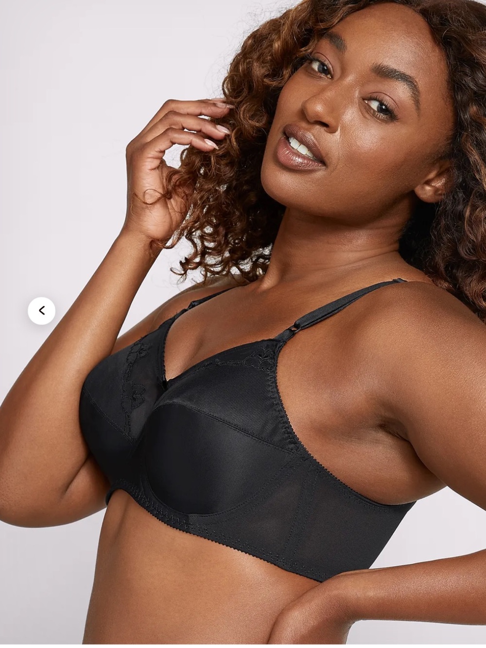 Bali Black Underwire Support Bra - Full Coverage